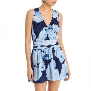 Ramy Brook Ashlynn Watercolor Bloom Mini Dress
